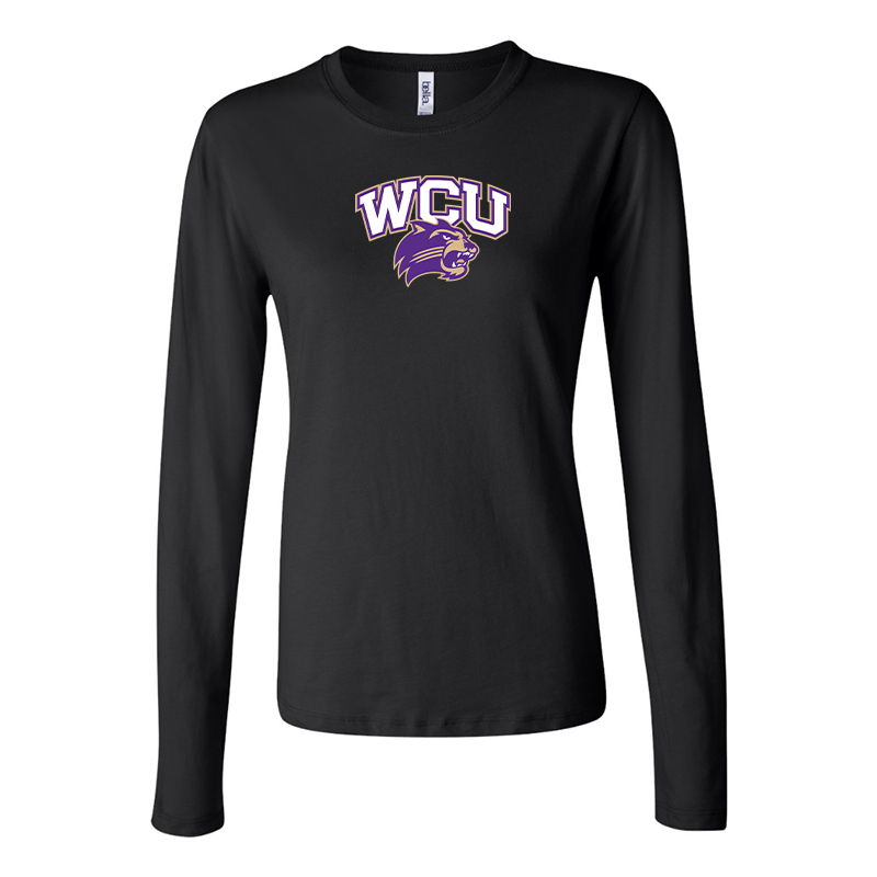 BELLA CANVAS Women’sWestern Carolina Catamounts Jersey Long Sleeve Tee